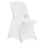 30 Pcs White Chair Covers, Polyester Spandex Chair Cover, Stretch Slipcovers for Wedding Party Dining Banquet Flat-Front Chair C