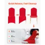 VEVOR 50 Pcs Red Chair Covers, Polyester Spandex Chair Cover, Stretch Slipcovers for Wedding Party Dining Banquet Flat-Front Cha