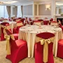50 Pcs Red Chair Covers, Polyester Spandex Chair Cover, Stretch Slipcovers for Wedding Party Dining Banquet Flat-Front Chair Cov