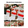 Satin Chair Sashes Bows, 100PCS Chair Ribbon Ties Back Sash, 7 x 108 inch, Red Wedding Reception Decoration, for Wedding Ceremon