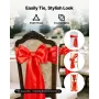 VEVOR Satin Chair Sashes Bows, 100PCS Chair Ribbon Ties Back Sash, 7 x 108 inch, Red Wedding Reception Decoration, for Wedding C