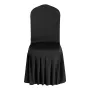 30 Pcs Black Chair Covers, Polyester Spandex Chair Cover, Stretch Slipcovers for Wedding Party Dining Banquet Flat-Front Chair C