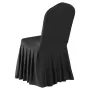 30 Pcs Black Chair Covers, Polyester Spandex Chair Cover, Stretch Slipcovers for Wedding Party Dining Banquet Flat-Front Chair C