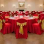 VEVOR 30 Pcs Red Chair Covers, Polyester Spandex Chair Cover, Stretch Slipcovers for Wedding Party Dining Banquet Flat-Front Cha