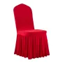 VEVOR 30 Pcs Red Chair Covers, Polyester Spandex Chair Cover, Stretch Slipcovers for Wedding Party Dining Banquet Flat-Front Cha