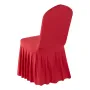 VEVOR 30 Pcs Red Chair Covers, Polyester Spandex Chair Cover, Stretch Slipcovers for Wedding Party Dining Banquet Flat-Front Cha