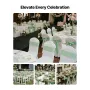 Satin Chair Sashes Bows, 100PCS Chair Ribbon Ties Back Sash, 7 x 108 inch, Light Green Wedding Reception Decoration, for Wedding