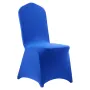 VEVOR 50 Pcs Royal Blue Chair Covers, Polyester Spandex Chair Cover, Stretch Slipcovers for Wedding Party Dining Banquet Flat-Fr