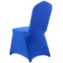 50 Pcs Royal Blue Chair Covers, Polyester Spandex Chair Cover, Stretch Slipcovers for Wedding Party Dining Banquet Flat-Front Ch