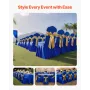 VEVOR 30 Pcs Blue Chair Covers, Polyester Spandex Chair Cover, Stretch Slipcovers for Wedding Party Dining Banquet Flat-Front Ch