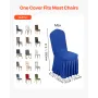 VEVOR 30 Pcs Blue Chair Covers, Polyester Spandex Chair Cover, Stretch Slipcovers for Wedding Party Dining Banquet Flat-Front Ch