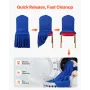 30 Pcs Blue Chair Covers, Polyester Spandex Chair Cover, Stretch Slipcovers for Wedding Party Dining Banquet Flat-Front Chair Co