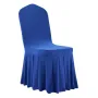 30 Pcs Blue Chair Covers, Polyester Spandex Chair Cover, Stretch Slipcovers for Wedding Party Dining Banquet Flat-Front Chair Co