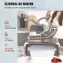 Commercial Ice Shaver Crusher, 299.8 kg Per Hour Electric Snow Cone Maker, 350W Shaved Ice Machine with Dual Blades for Parties 