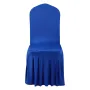VEVOR 30 Pcs Blue Chair Covers, Polyester Spandex Chair Cover, Stretch Slipcovers for Wedding Party Dining Banquet Flat-Front Ch