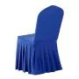 30 Pcs Blue Chair Covers, Polyester Spandex Chair Cover, Stretch Slipcovers for Wedding Party Dining Banquet Flat-Front Chair Co