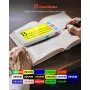 Portable Digital Magnifier, 127mm HD Electronic Video Magnifier for Low Version, 4X - 32X Zoom Electronic Reading Aid with 17 Co