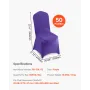 50 Pcs Purple Chair Covers, Polyester Spandex Chair Cover, Stretch Slipcovers for Wedding Party Dining Banquet Flat-Front Chair 