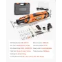 136-Piece Cordless Rotary Tool Kit, DC8V Portable Mini Power Rotary Tool, 5 Speeds 5000-30000RPM Multi-Purpose DIY Tools f