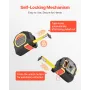 2-in-1 Laser Tape Measure, 41m Rechargeable Laser Measurement Tool & 4.8m Measuring Tape with Magnetic, 4 Modes-Length, Area, Vo