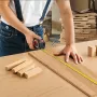 2-in-1 Laser Tape Measure, 41m Rechargeable Laser Measurement Tool & 4.8m Measuring Tape with Magnetic, 4 Modes-Length, Area, Vo