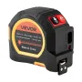 2-in-1 Laser Tape Measure, 41m Rechargeable Laser Measurement Tool & 4.8m Measuring Tape with Magnetic, 4 Modes-Length, Area, Vo