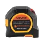 VEVOR 2-in-1 Laser Tape Measure, 41m Rechargeable Laser Measurement Tool & 4.8m Measuring Tape with Magnetic, 4 Modes-Length, Ar