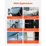 12V Linear Actuator, 152.4mm Stroke IP65 Waterproof Linear Actuator, 3000N 5mm/s Motion Actuators with Mounting Brackets for Sol