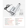 VEVOR 12V lineær aktuator, 152,4 mm slaglængde IP65 vandtæt lineær aktuator, 3000N 5 mm/s Bevægelsesaktuatorer med