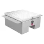 Truck Bed Tool Box, Heavy Duty Aluminum Tool Box with Diamond Plate, Storage Toolbox Chest Organizer Supports up to 100 kg, Idea