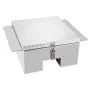 Truck Bed Tool Box, Heavy Duty Aluminum Tool Box with Diamond Plate, Storage Toolbox Chest Organizer Supports up to 100 kg, Idea