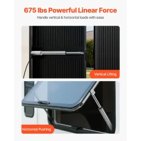 VEVOR 12V Linear Actuator, 304.8mm Stroke IP65 Waterproof Linear Actuator, 3000N 5mm/s Motion Actuators with Mounting Bracket fo