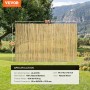 Natural Rolled Bamboo Fence Bamboo Panel 4 ft H x 8 ft L x 0.75 in D.