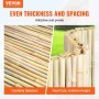 Natural Rolled Bamboo Fence Bamboo Panel 4 ft H x 8 ft L x 0.75 in D.