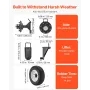 VEVOR Shipping Container Wheels 8-Lug Wheels Kit, Heavy Duty Shipping Container Accessories with Ratchet Tie Down-Moves 6 m-12 m