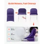 VEVOR 50 Pcs Purple Chair Covers, Polyester Spandex Chair Cover, Stretch Slipcovers for Wedding Party Dining Banquet Flat-Front 