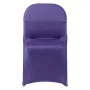 50 Pcs Purple Chair Covers, Polyester Spandex Chair Cover, Stretch Slipcovers for Wedding Party Dining Banquet Flat-Front Chair 
