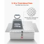 Truck Bed Tool Box, Heavy Duty Aluminum Tool Box with Diamond Plate, Storage Toolbox Chest Organizer Supports up to 100 kg, Idea