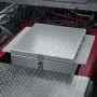 Truck Bed Tool Box, Heavy Duty Aluminum Tool Box with Diamond Plate, Storage Toolbox Chest Organizer Supports up to 100 kg, Idea