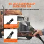 10Gal/40L Sandblaster Equipped with Nozzle Shut-Off Valve Pressure Gauge Ceramic Nozzle 2.5m Hose Filling Funnel Watertrap 6\" R
