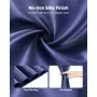 Satin Chair Sashes Bows, 50PCS Chair Ribbon Ties Back Sash, 7 x 108 inch, Navy Blue Wedding Reception Decoration, for Wedding Ce