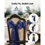VEVOR Satin Chair Sashes Bows, 50PCS Chair Ribbon Ties Back Sash, 7 x 108 inch, Navy Blue Wedding Reception Decoration, for Wedd