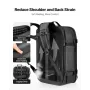 Vacuum Travel Backpack, 65L, Expandable Vacuum Seal Compression Travel Backpack with Pump, with TSA-Approved Lock, Airback Vacpa