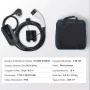 Portable EV Charger Type 2, 16A 3.7 kW, Electric Vehicle Car Charger with 8.6 m Charging Cable CEE 7/7 Plug LCD Screen, IEC 6219