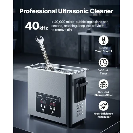 6L ultralydsrenser, professionel ultralydsrensermaskine med