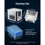 10L Ultrasonic Cleaner, Professional Ultrasonic Cleaner Machine with Cleaning Basket & Digital Display, 180W Stainless Steel 40k