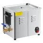 VEVOR 10L ultralydsrenser, professionel ultralydsrensermaskine med rensekurv og digitalt display, 180W rustfrit stål