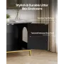 kattebakke aflukket møbel, 70 cm skjult kattebakkeskab med