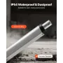 12V Linear Actuator, 101.6mm Stroke 15mm/s High-Speed 1000N Linear Motion Actuator - with IP54 Protection & Mounting Bracket for