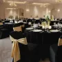 VEVOR 150 Pcs Black Chair Covers, Polyester Spandex Chair Cover, Stretch Slipcovers for Wedding Party Dining Banquet Flat-Front 